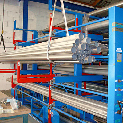 Industrial Warehouse System square Tube Storage Manual Drive Telescopic Cantilever Arm Rack