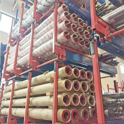Industrial Warehouse System square Tube Storage Manual Drive Telescopic Cantilever Arm Rack