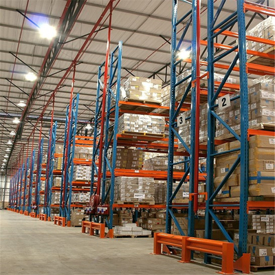 Warehouse Heavy Duty Sheet Metal Stacking Pallet Rack Beams Storage