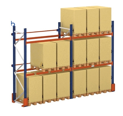 Warehouse Heavy Duty Sheet Metal Stacking Pallet Rack Beams Storage