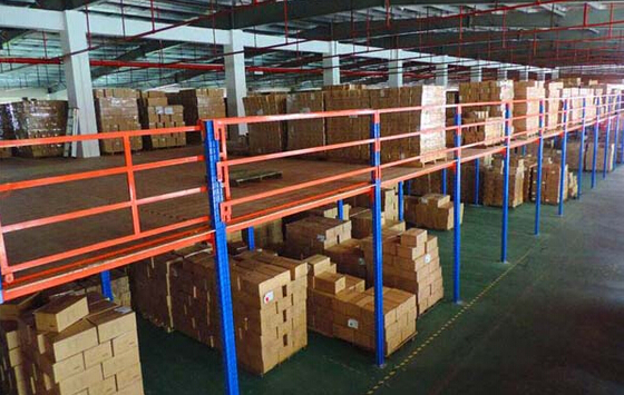 EBILMETLA Industrial Steel Warehouse Storage Mezzanine Shelving Attic Loft Garret Mezzanine Rack and Mezzanine Floor Rack Shelf