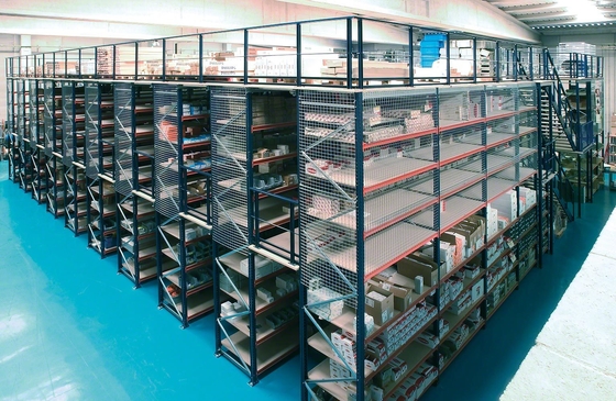 EBILMETLA Industrial Steel Warehouse Storage Mezzanine Shelving Attic Loft Garret Mezzanine Rack and Mezzanine Floor Rack Shelf