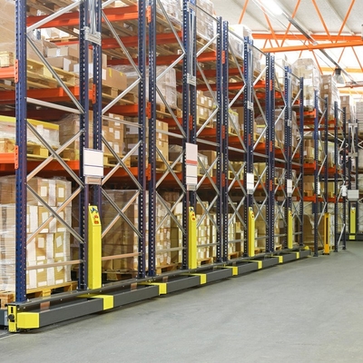 Electric Movable Racking Warehouse Storage Racking Heavy Duty Mobile Rack & Gravity Rack Steel Q235 Warehuose Rack Plastic Film