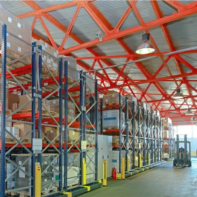 Electric Movable Racking Warehouse Storage Racking Heavy Duty Mobile Rack & Gravity Rack Steel Q235 Warehuose Rack Plastic Film