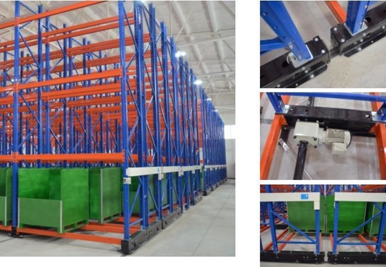 Electric Movable Racking Warehouse Storage Racking Heavy Duty Mobile Rack & Gravity Rack Steel Q235 Warehuose Rack Plastic Film
