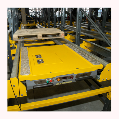 EBILTECH Full Automatic Shuttle Rack Mobile Radio Shuttle Racking Cargo Handling Robot Remote Control Cart for Pallet