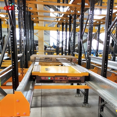 EBILTECH Full Automatic Shuttle Rack Mobile Radio Shuttle Racking Cargo Handling Robot Remote Control Cart for Pallet