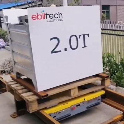 EBILTECH Full Automatic Shuttle Rack Mobile Radio Shuttle Racking Cargo Handling Robot Remote Control Cart for Pallet