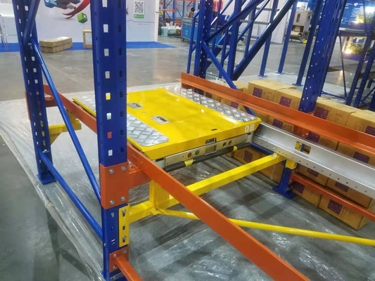 EBILTECH Electric Mobile Robotic Storage Equipment Remote Control Cart Radio Pallet Shuttle for Warehousing Rack System