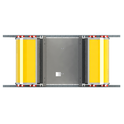 EBILTECH Mother Daughter Carts Moving Pallet Shuttle Carrier System Sliding Contact Line Multi-color Automatic Racking System