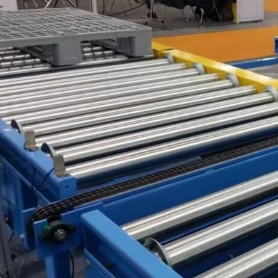 EBILTECH Customized ASRS Warehouse Factory Warehouse Logistics Center Conveyor System Chain Conveyor for Pallet
