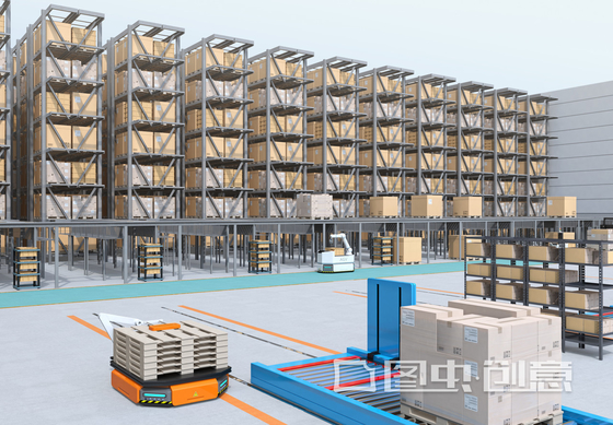 EBILTECH Automatic Feed Cartons Bags Bottles Robot Palletizer  Machine